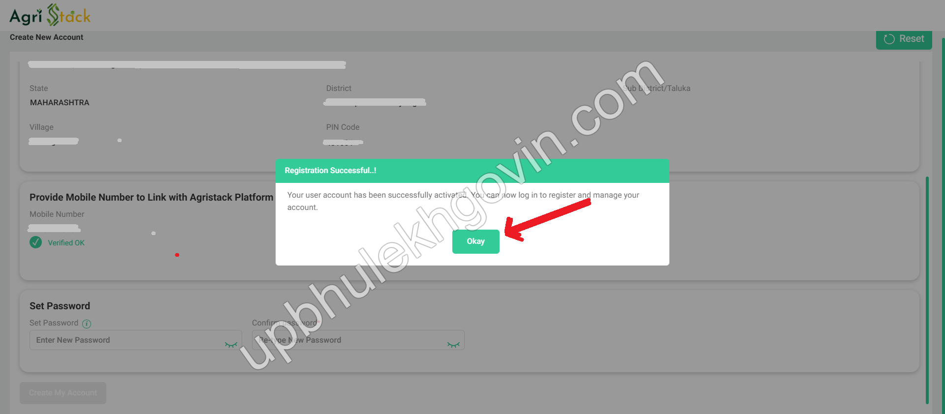 Agristack UP Registration