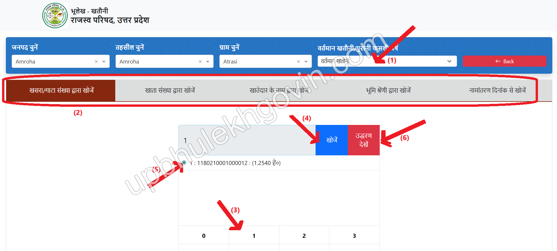 Search Real Time Khatauni